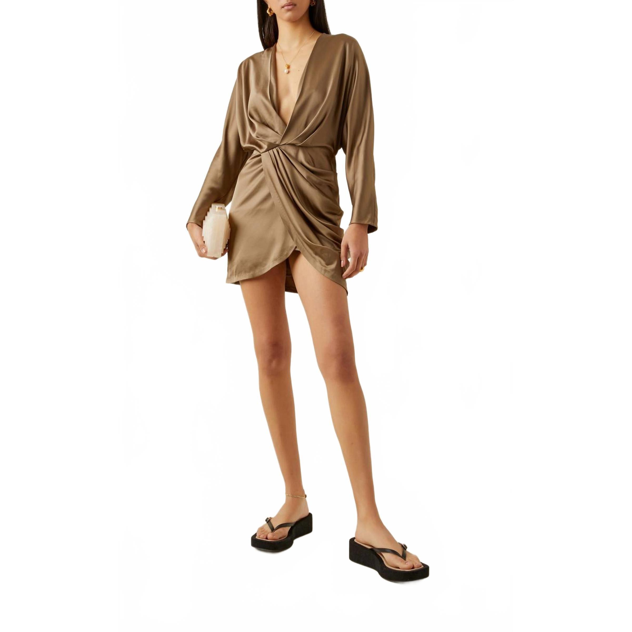 New Significant Other Samara Mini Dress In Sage